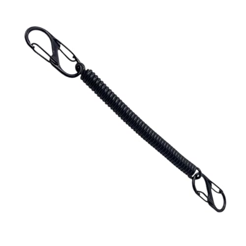 Wynrzyj Fischerei Lanyards Retractable Coiled Tethers Mit Carabiner Spring Elastics Seilboot Fischereiseil Retention Tool Tackle von Wynrzyj