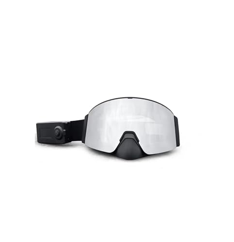 Wynthorix Skibrille OTG Magnetisch, Beheizte Anti-Beschlag-Linse, Schneesportbrille mit wiederaufladbarem Akku, Überbrille Schneemobilbrille für Männer, Frauen & Jugendliche, Grau von Wynthorix