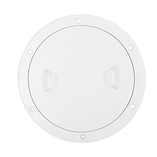 X AUTOHAUX Inspektionsluke, rund, 15,2 cm, mit abnehmbarer Abdeckung, Weiß von X AUTOHAUX