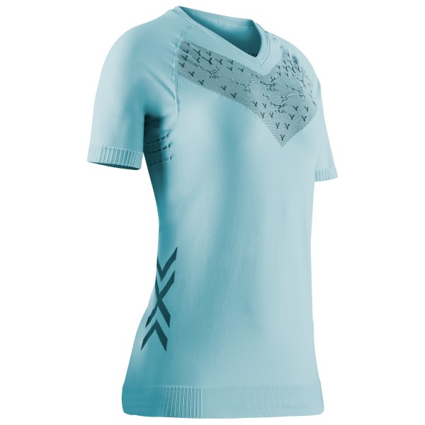 X-Bionic - Women's Twyce Run Shirt S/S - Laufshirt Gr L;M;S;XS grau;türkis von X-BIONIC