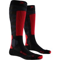 X-SOCKS Skisocken Rider 4.0 Herren dark/grey/melange/red/black 35-38 von X-BIONIC