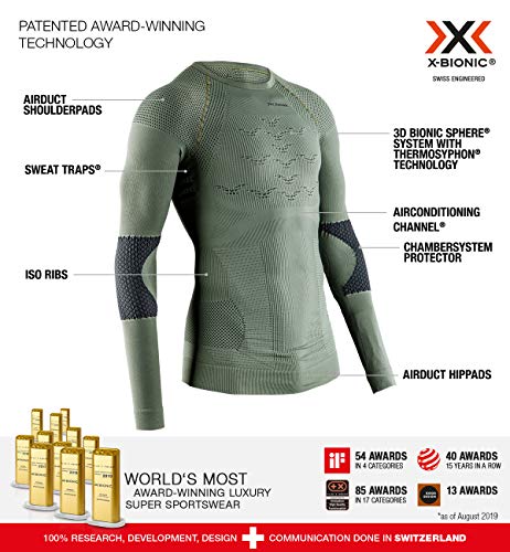 X-BIONIC Energizer T-Shirt E052 Olive Green/Anthracite XXL von X-Bionic