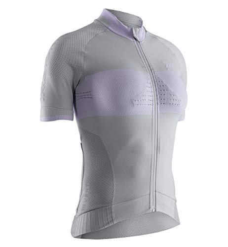 X-Bionic Damen Invent 4.0 T Shirt, G015 Dolomite Grey/Magnolia Purple, XS EU von X-Bionic