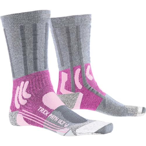 X-Socks X-Bionic Damen Trek Path Ultra Socken, Dolomite Grey Melange/Magnolia Melange, 35/36 von X-Socks
