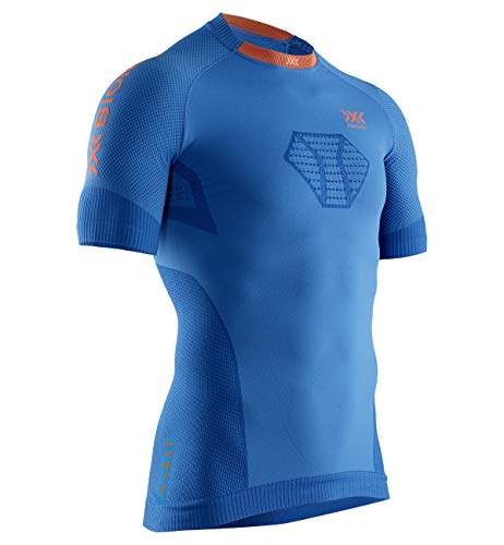 X-Bionic Pl-Invent T-Shirt A005 Teal Blue/Kurkuma Orange XL von X-Bionic