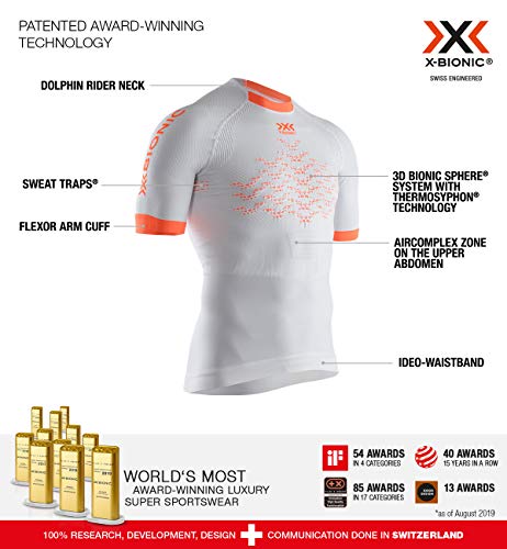 X-Bionic Invent 4.0 Lt T-Shirt Opal Black/Arctic White M von X-Bionic