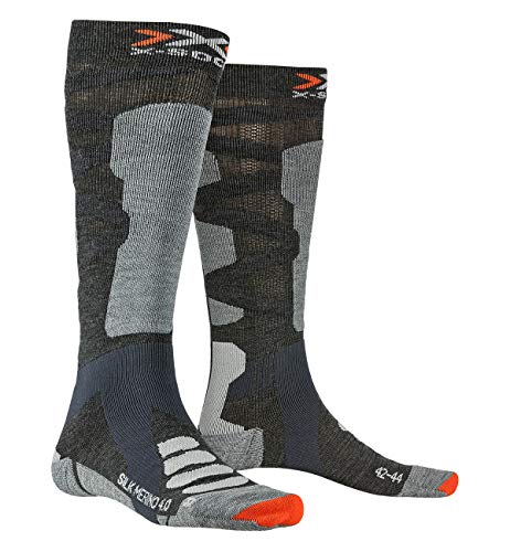 X-Socks X-Bionic X-Bionic Ski Silk 4.0 Socken, G038 Anthracite Melange/Grey Melange, 42-44 X-Bionic X-Bionic Ski Silk 4.0 Socken, G038 Anthracite Melange/Grey Melange, 42-44 von X-Socks