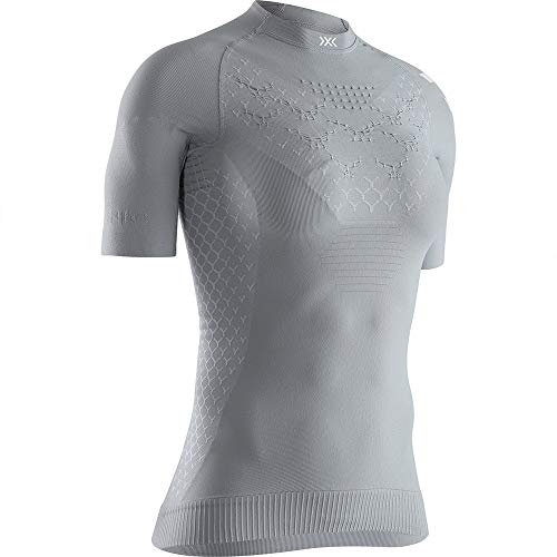 X-Bionic Damen Twyce 4.0 Run Shirt Short Sleeve Women, Dolomite Grey/Arctic White, M von X-Bionic