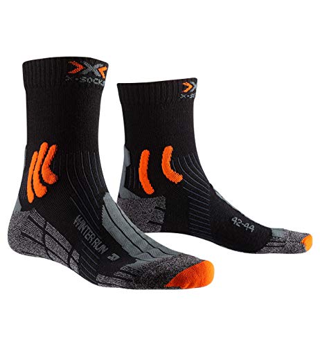X-Socks X-Bionic X-Bionic Unisex Winter Run 4.0 Socken, B038 Black/Dark Grey Melange/X-Orange, 38 EU X-Bionic X-Bionic Unisex Winter Run 4.0 Socken, B038 Black/Dark Grey Melange/X-Orange, 38 EU von X-Socks