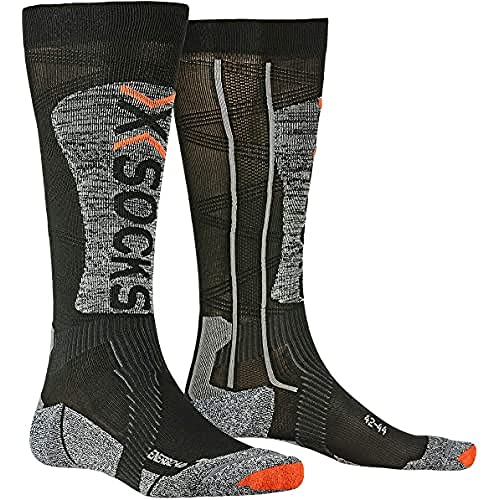 X-Socks X-Bionic X-Socks Unisex Ski Energizer Light 4.0 Socks, black/Stone grey mel, 42-44, XS-SSNGW19U, B053 Black/Stone Grey Melange von X-Socks