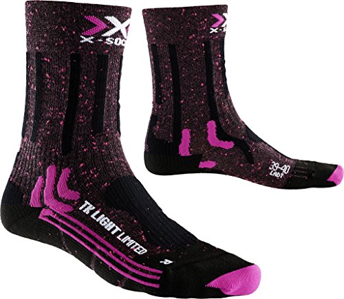 X-Socks Damen Trekking Light Lady Socken, Pink/Black, 35/36 von X-Bionic