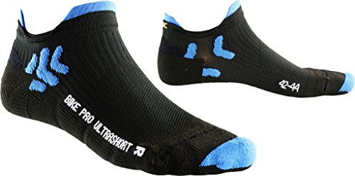 X-Socks Herren Socken BIKE PRO ULTRASHORT, Black/French Blue, 35/38, X100083 von X-Bionic