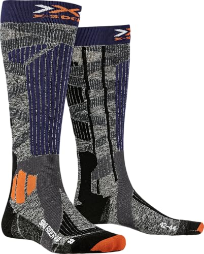 X-Socks X-Bionic Unisex Ski Rider Socken, G212 Stone Grey/Melange Blue, 38 EU von X-Bionic