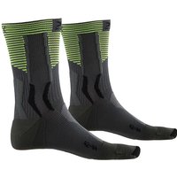 X-SOCKS Biking Race Socken charcoal /phyton yellow 35-38 von X-SOCKS