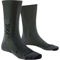 X-SOCKS Hike Discover Crew Wandersocken E014 - dark sage/black 35-38 von X-SOCKS