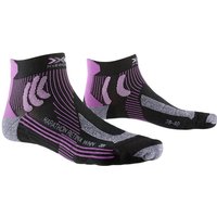 X-SOCKS Marathon Retina Socken Damen black/twyce purple 39-40 von X-SOCKS