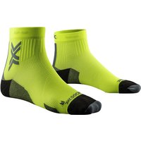 X-SOCKS Run Discover Ankle Laufsocken F005 - fluo yellow/opal black 45-47 von X-SOCKS