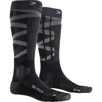 X-SOCKS Ski Rider Silver Socken 4.0 dark grey melange/black 42-44 von X-SOCKS