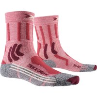 X-SOCKS Trek X Linen Trekkingsocken Damen vintage red melange/grey melange 37-38 von X-SOCKS