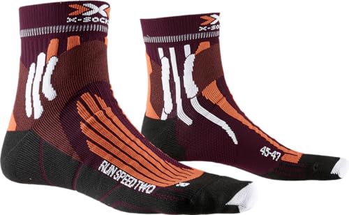X-Socks X-Bionic Run Speed Two Socken Sunset Orange/Pearl Grey 39-41 von X-Socks