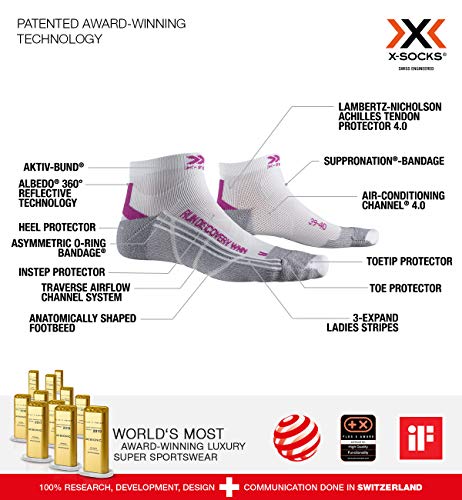 X-Bionix Run Discovery Socke W117 White 35-36 von X-Socks