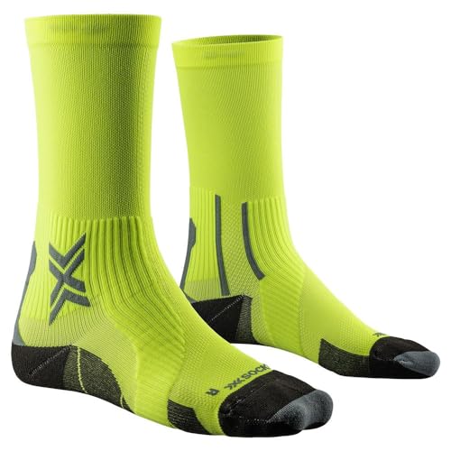 X-Socks Crew Socks, Neongelb/Opal, Schwarz, Größe 39-41, Neongelb/schwarzer Opal, 39-41 von X-Bionic