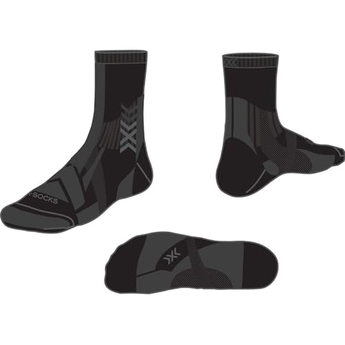 X-Socks® HIKE EXPERT SILVER CREW, Schwarz/CHARCOAL, 39-41 von X-Socks