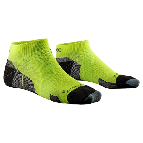 X-Socks® RUN PERFORM LOW CUT, Fluo Yellow/Opal Black, 39-41 von X-Bionic