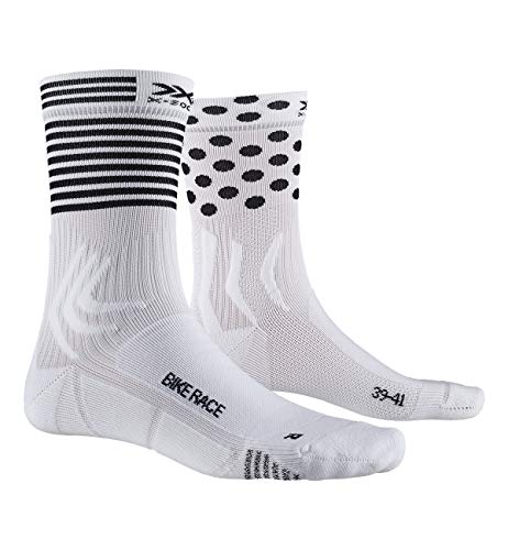 X-Socks X-Bionix Bike Race Socke W011 Arctic White/Dot/Stripe 45-47 von X-Socks