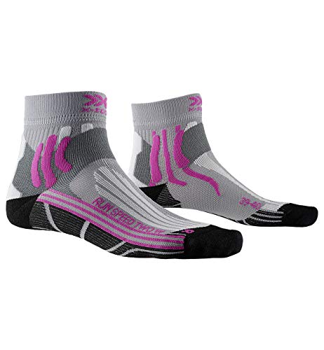 X-Socks Damen Socken Run Speed Two Lauf - Schwarz, hellgrau, 37 - 38, RS16S19W-G004 von X-Socks