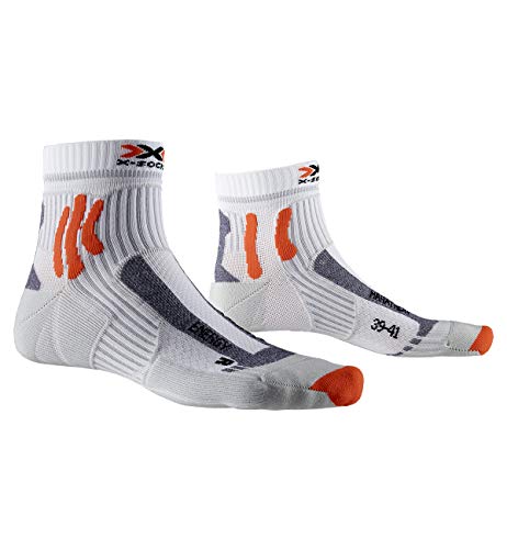 X-Socks Unisex Marathon Energy Socken, Arctic White/Pearl Grey, 35-38 von X-Bionic