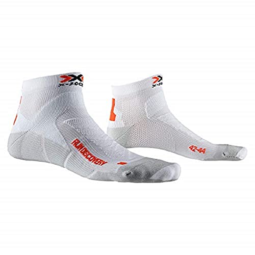 X-Socks Unisex Funktionssocken Run Discovery New Socks, Blanc/gris Dolomite, 35-38 EU von X-Bionic