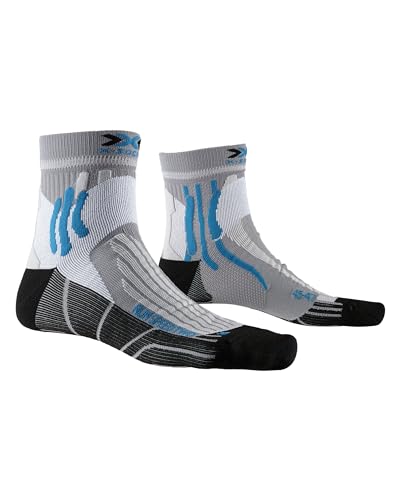 X-BIONIC Run Speed Two Socks, Pearl Grey/Opal Black, 42-44 von X-Bionic
