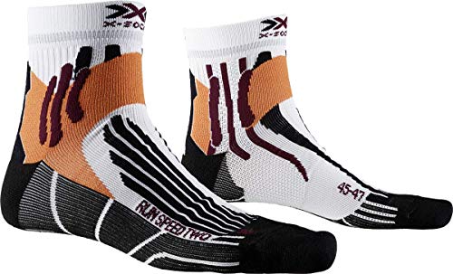X-Socks X-Bionic X-Socks Unisex Run Speed Two Socks, Arctic White/Opal Black, 45-47 von X-Socks