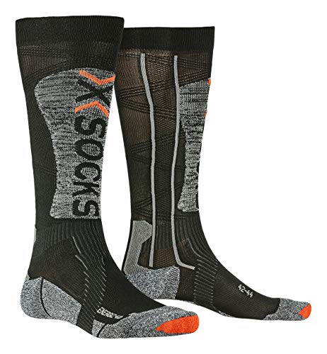 X-Socks SKI Energizer Light 4.0 Socks, Black/Stone Grey Mel, 45/47 von X-Bionic