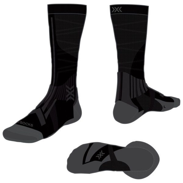 X-Socks - Trailrun Perform Helix OTC - Laufsocken Gr 35-38;39-41;42-44;45-47 schwarz von X-Socks