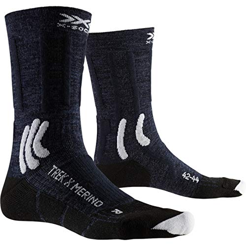 X-Socks Socks Trek X Merino, Midnight Blue/Arctic White, 45-47, XS-TS04S19U-A041-45/47 von X-Bionic
