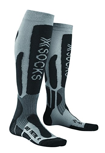 X-Socks Uni Funktionssocke Ski Metal, metal/anthracite, 35-38, X 20295 von X-Socks
