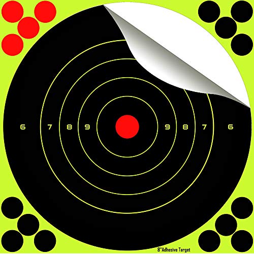 20,3cm / 8 Zoll Splatter Targets/Schüsse platzen hellgelb/Einschusserkennung auf Langer Distanz (50) von X-Targets