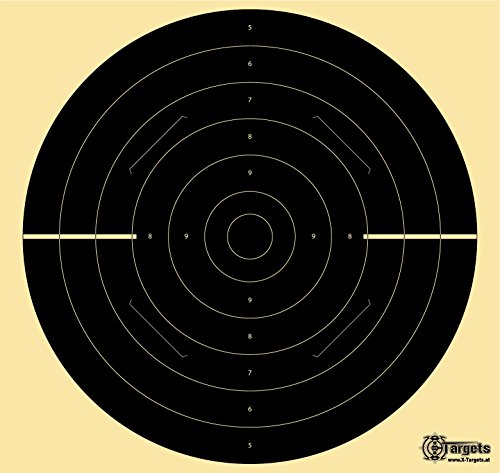 Große *Duel Target Xls*/54x52 cm/geschlitzt/200 g/m² Chamois (40 Stück) von X-Targets