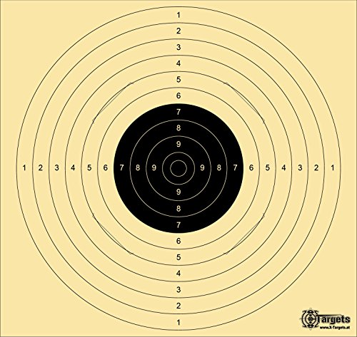 Große *Standard Target XLS* / 54x52 cm/geschlitzt / 200 g/m² Chamois (20 Stück) von X-Targets