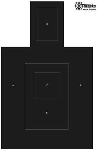 Große Zielscheiben R.E.C. Target / 50x70 cm/Papier 120g/m² (20 Stück) von X-Targets