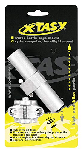 XtasY Unisex – Erwachsene Cover Kappe für Computersteg Computer und Licht Vorbau Adapter, Silber von X-Tas-y