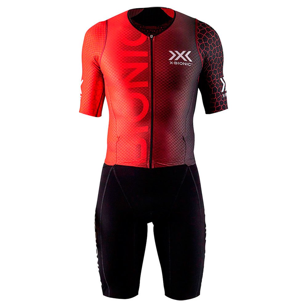X-bionic Dragonfly Race Suit Short Sleeve Trisuit Rot,Schwarz L Mann von X-bionic