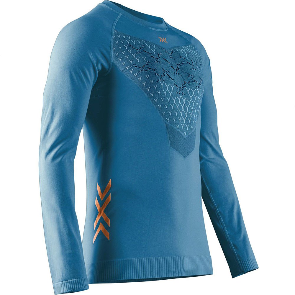 X-bionic Twyce Run Long Sleeve T-shirt Blau M Mann von X-bionic