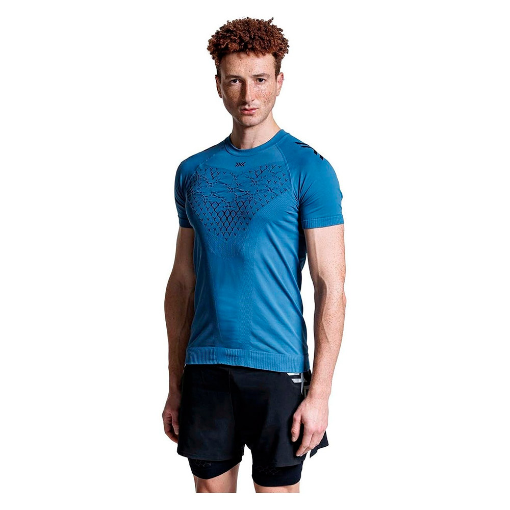 X-bionic Twyce Run Short Sleeve T-shirt Blau M Mann von X-bionic