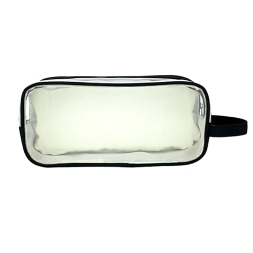XAGMODSHN Bleistift Mit Hoher Kapazität 2 Fachbeutel Klare Stifte Tasche Tragbarer Marker Organizer Reise Make Up Taschen Mesh Organizer Für Studenten von XAGMODSHN
