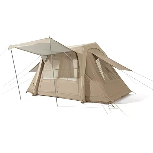 XANAYXWJ Aufblasbares Zelt, Outdoor-Campingausrüstung, tragbares Faltzelt, 10,9 m², Regen- und sonnenbeständig, Oberlicht, multidirektional atmungsaktiv von XANAYXWJ