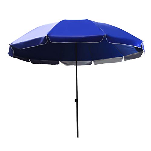 XANAYXWJ Blauer Sonnenschirm mit Sonnenschutz für Terrasse und Strand - 3,0 m Größe von XANAYXWJ