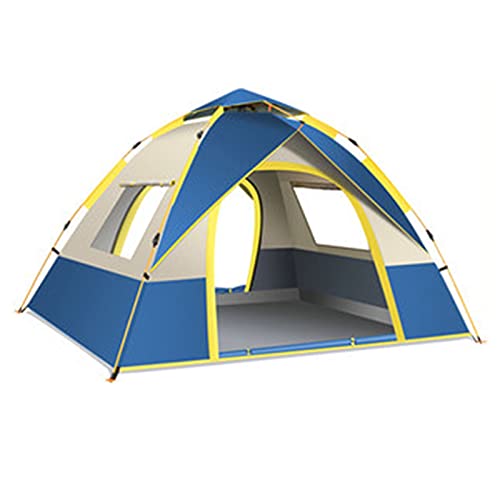 XANAYXWJ Campingzelte, tragbar, mit Tragetasche, wasserdicht, für 2–3 Personen, sofort aufbaubares Pop-up-Zelt mit UV-Schutz Oben für Camping, Wandern, Bergsteigen (Farbe: Blau) (blau) von XANAYXWJ